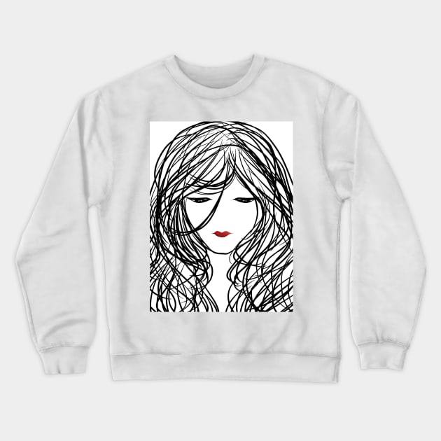 Snow White Crewneck Sweatshirt by AyitsJay